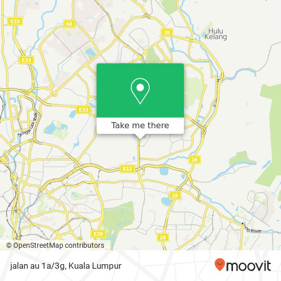 jalan au 1a/3g map