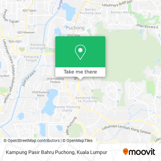 Kampung Pasir Bahru Puchong map