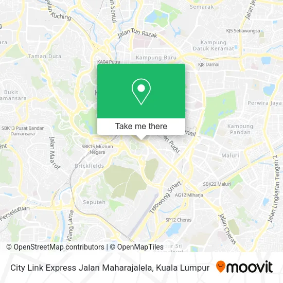 City Link Express Jalan Maharajalela map