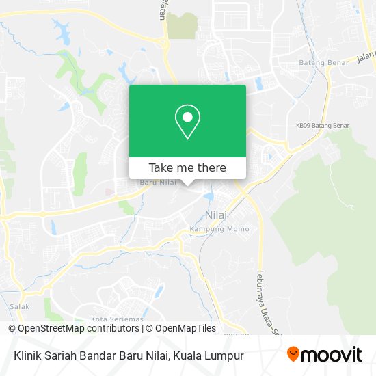 Klinik Sariah Bandar Baru Nilai map
