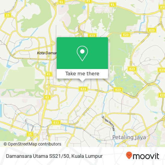 Damansara Utama SS21/50 map