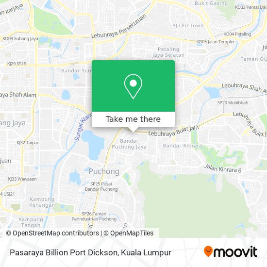 Peta Pasaraya Billion Port Dickson