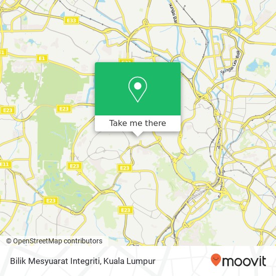 Bilik Mesyuarat Integriti map