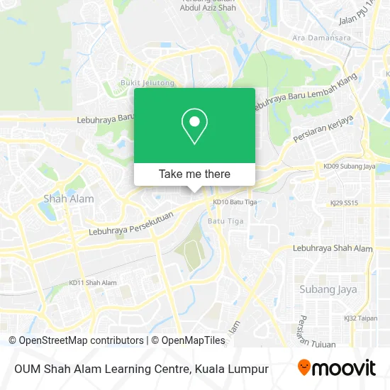 OUM Shah Alam Learning Centre map