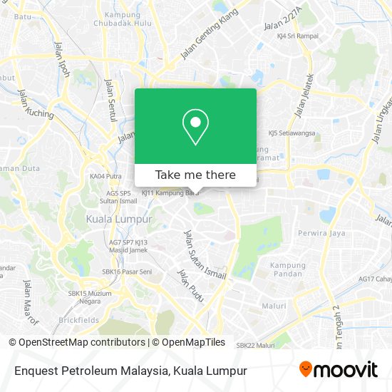 Peta Enquest Petroleum Malaysia