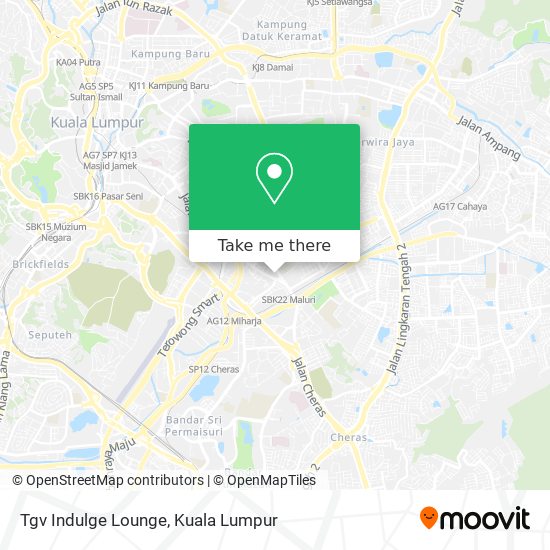 Tgv Indulge Lounge map