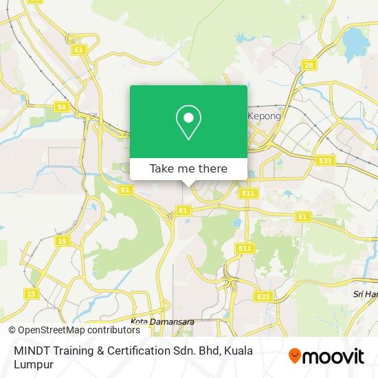 MINDT Training & Certification Sdn. Bhd map