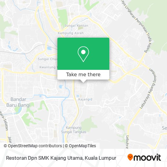 Restoran Dpn SMK Kajang Utama map