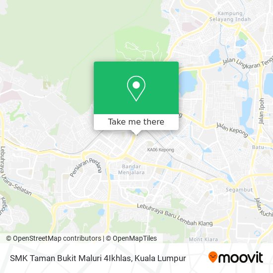 Peta SMK Taman Bukit Maluri 4Ikhlas