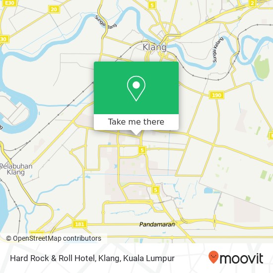 Hard Rock & Roll Hotel, Klang map