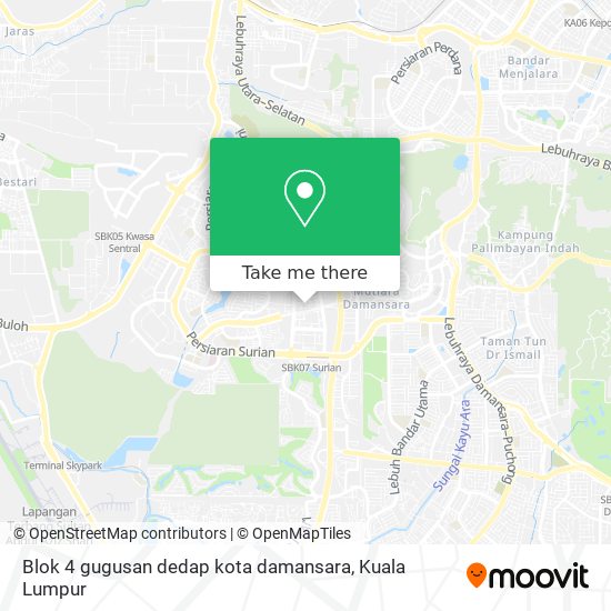 Peta Blok 4 gugusan dedap kota damansara