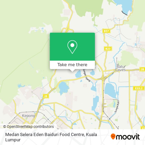 Medan Selera Eden Baiduri Food Centre map