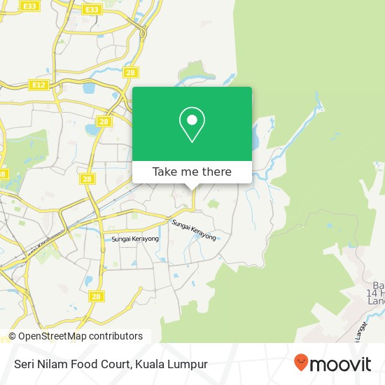 Seri Nilam Food Court map