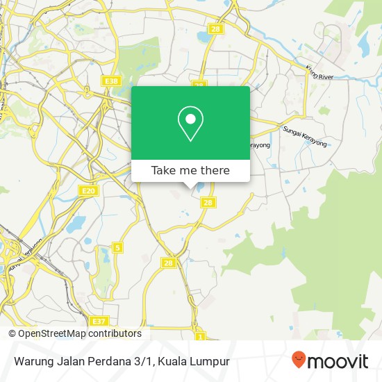 Warung Jalan Perdana 3/1 map