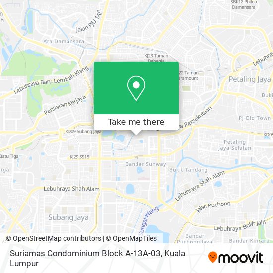 Suriamas Condominium Block A-13A-03 map