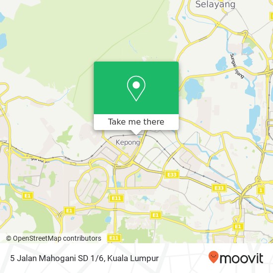 5 Jalan Mahogani SD 1/6 map