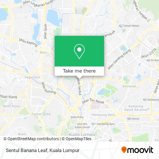 Sentul Banana Leaf map