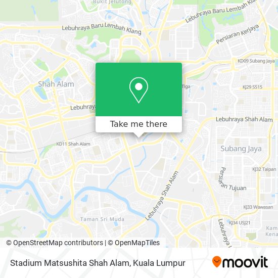 Stadium Matsushita Shah Alam map