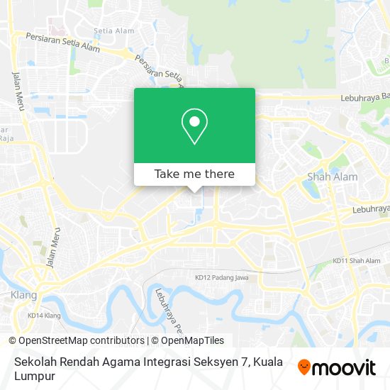 Peta Sekolah Rendah Agama Integrasi Seksyen 7