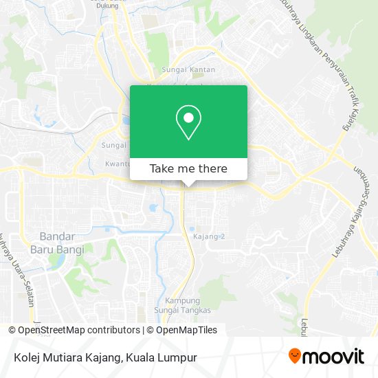 Kolej Mutiara Kajang map