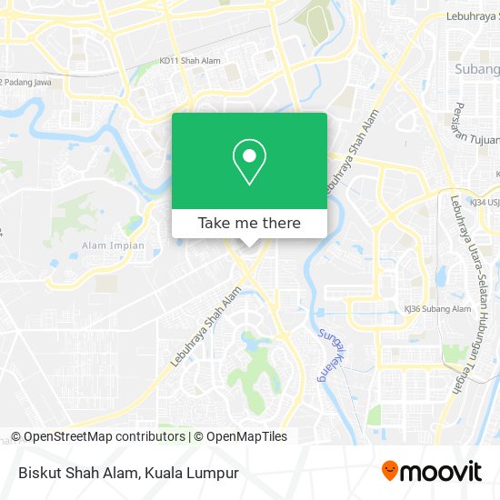 Biskut Shah Alam map
