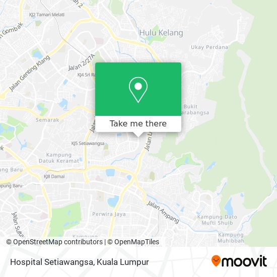 Hospital Setiawangsa map