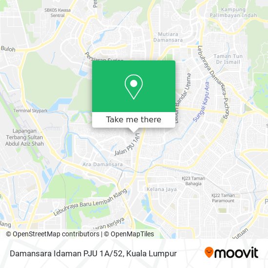 Peta Damansara Idaman PJU 1A/52