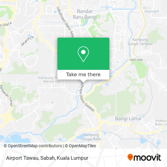 Peta Airport Tawau, Sabah