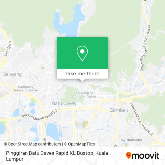 Peta Pinggiran Batu Caves Rapid KL Bustop