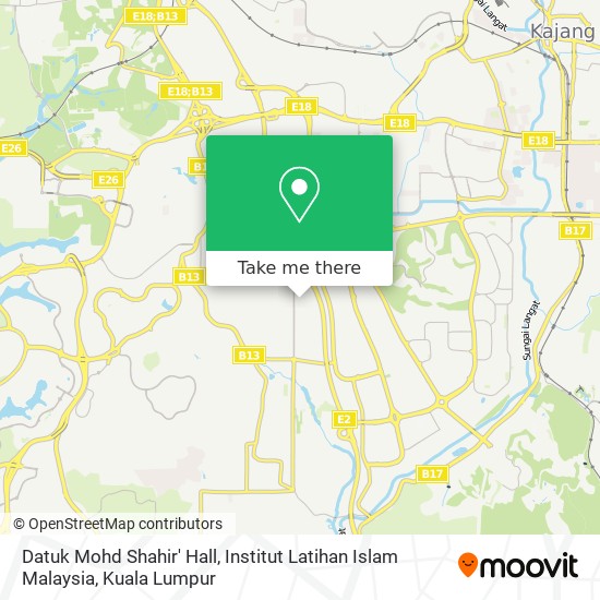 Datuk Mohd Shahir' Hall, Institut Latihan Islam Malaysia map