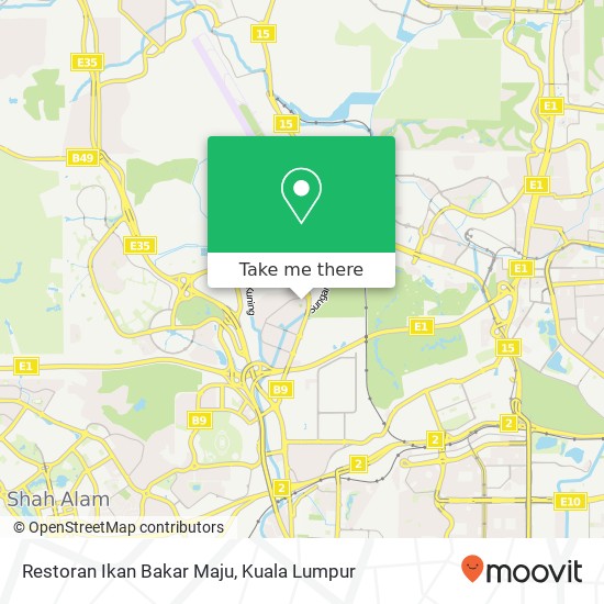 Restoran Ikan Bakar Maju map