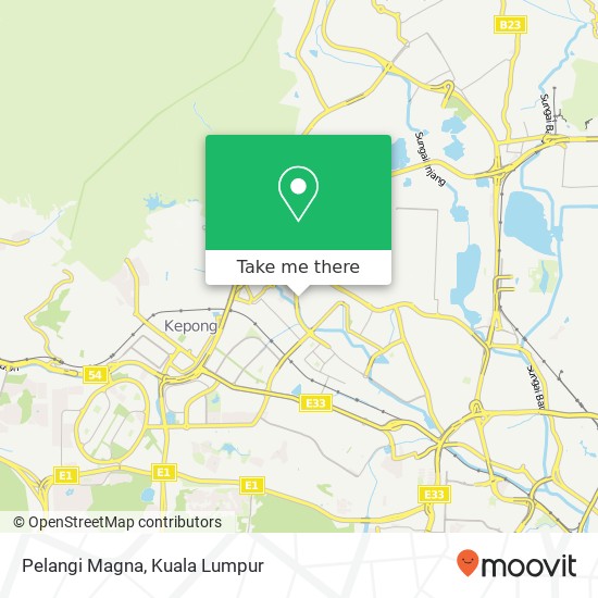 Pelangi Magna map