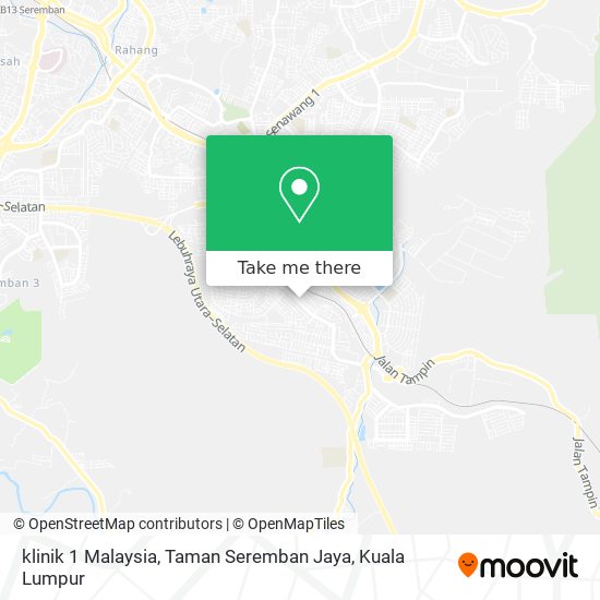 Peta klinik 1 Malaysia, Taman Seremban Jaya