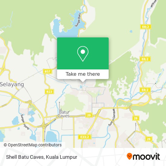 Shell Batu Caves map