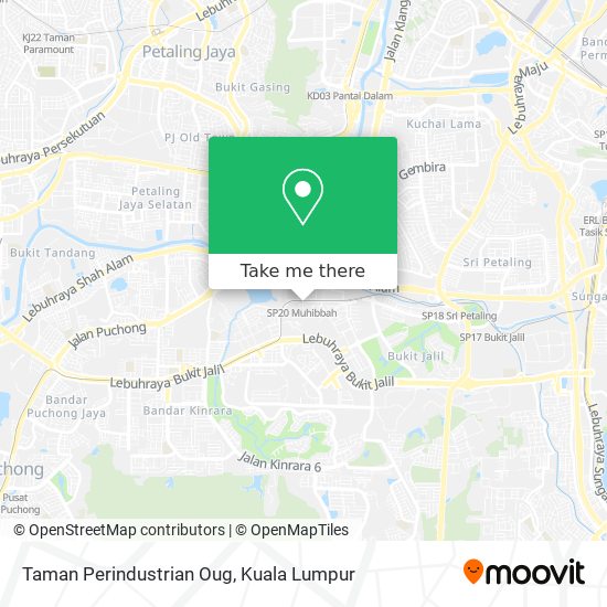 Peta Taman Perindustrian Oug