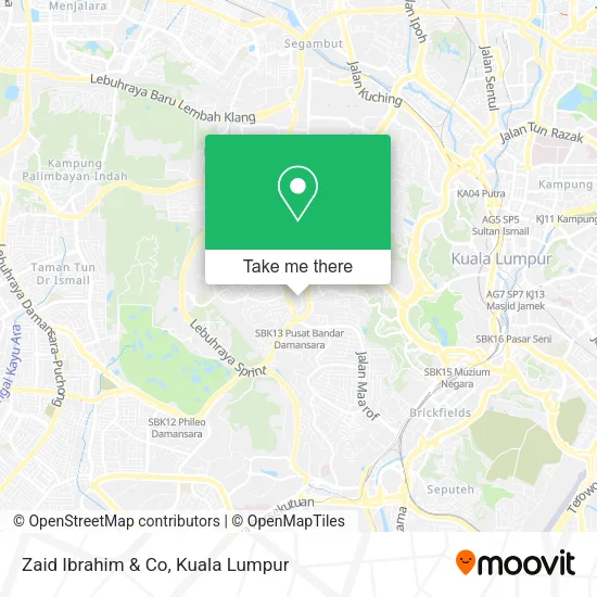 Zaid Ibrahim & Co map
