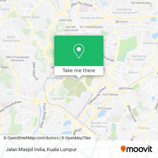 Peta Jalan Masjid India