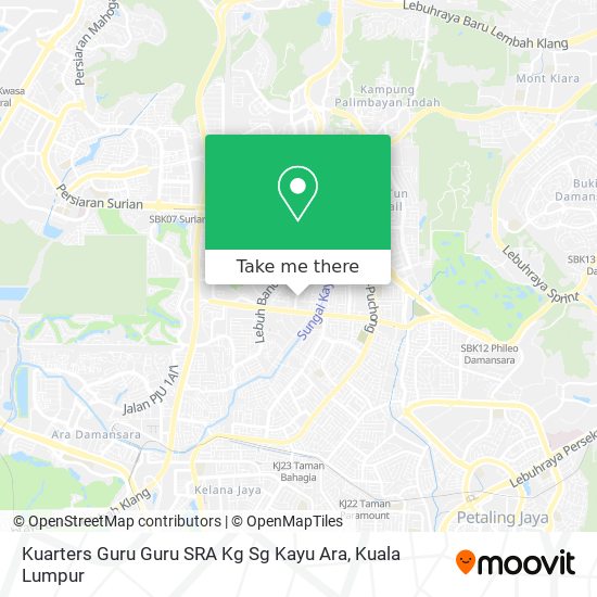 Peta Kuarters Guru Guru SRA Kg Sg Kayu Ara