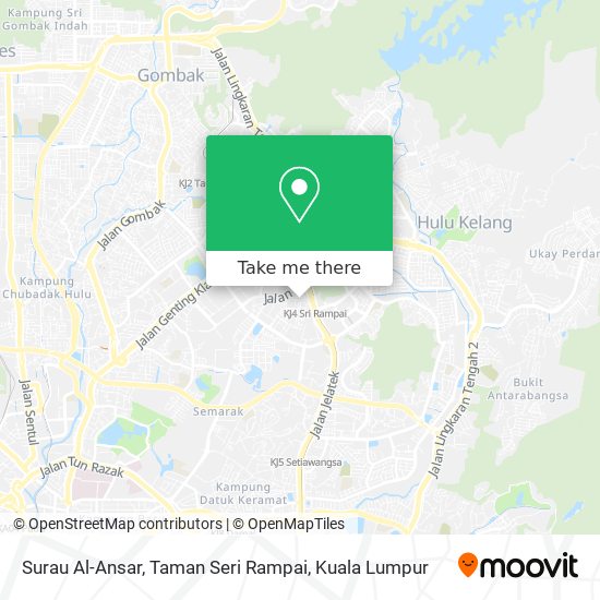 Peta Surau Al-Ansar, Taman Seri Rampai