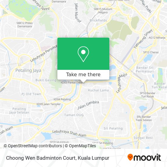 Choong Wen Badminton Court map