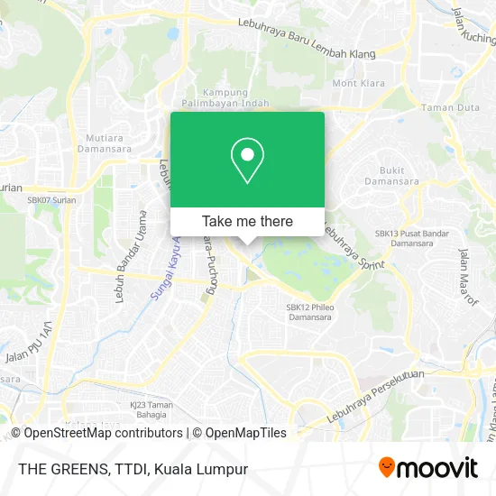 THE GREENS, TTDI map
