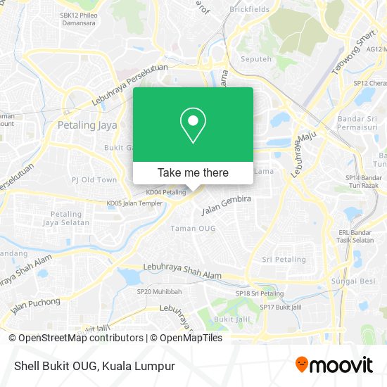 Peta Shell Bukit OUG