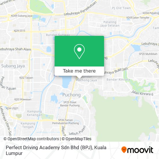 Perfect Driving Academy Sdn Bhd (BPJ) map