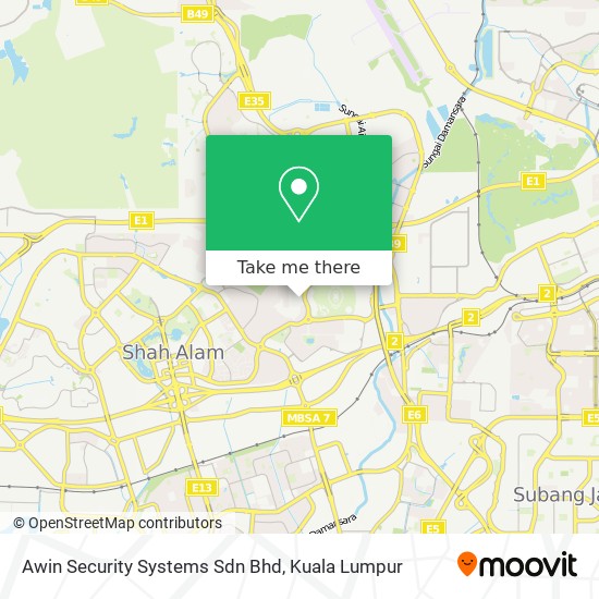 Awin Security Systems Sdn Bhd map