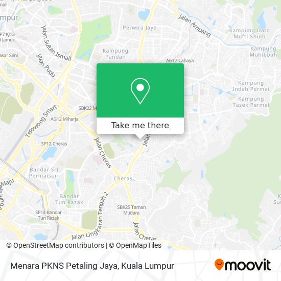 Menara PKNS Petaling Jaya map