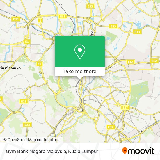 Gym Bank Negara Malaysia map