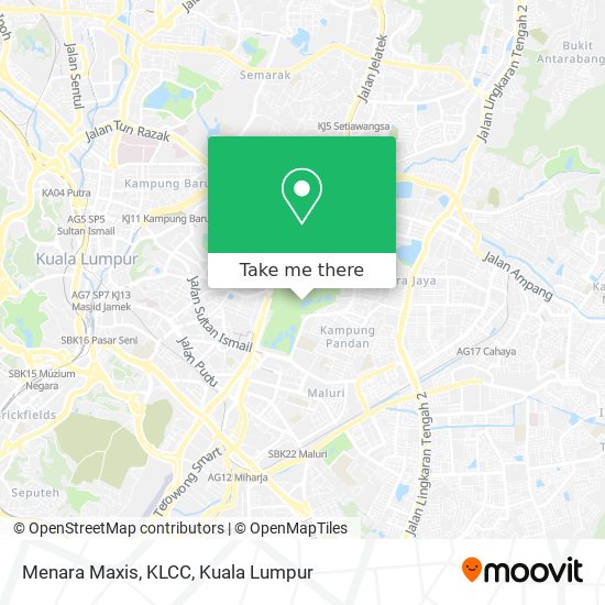 Menara Maxis, KLCC map