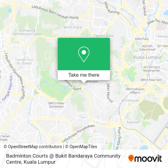 Badminton Courts @ Bukit Bandaraya Community Centre map