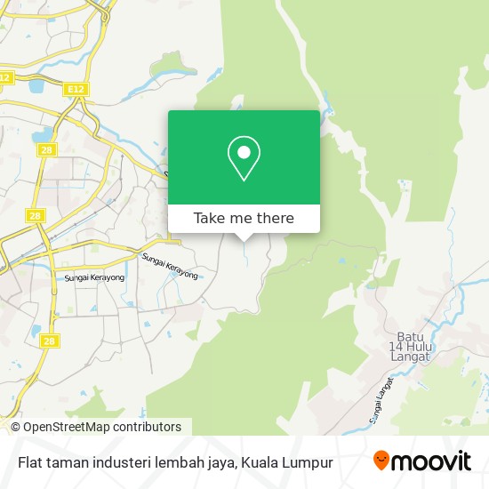 Peta Flat taman  industeri lembah jaya