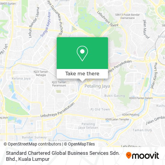 Standard Chartered Global Business Services Sdn. Bhd. map